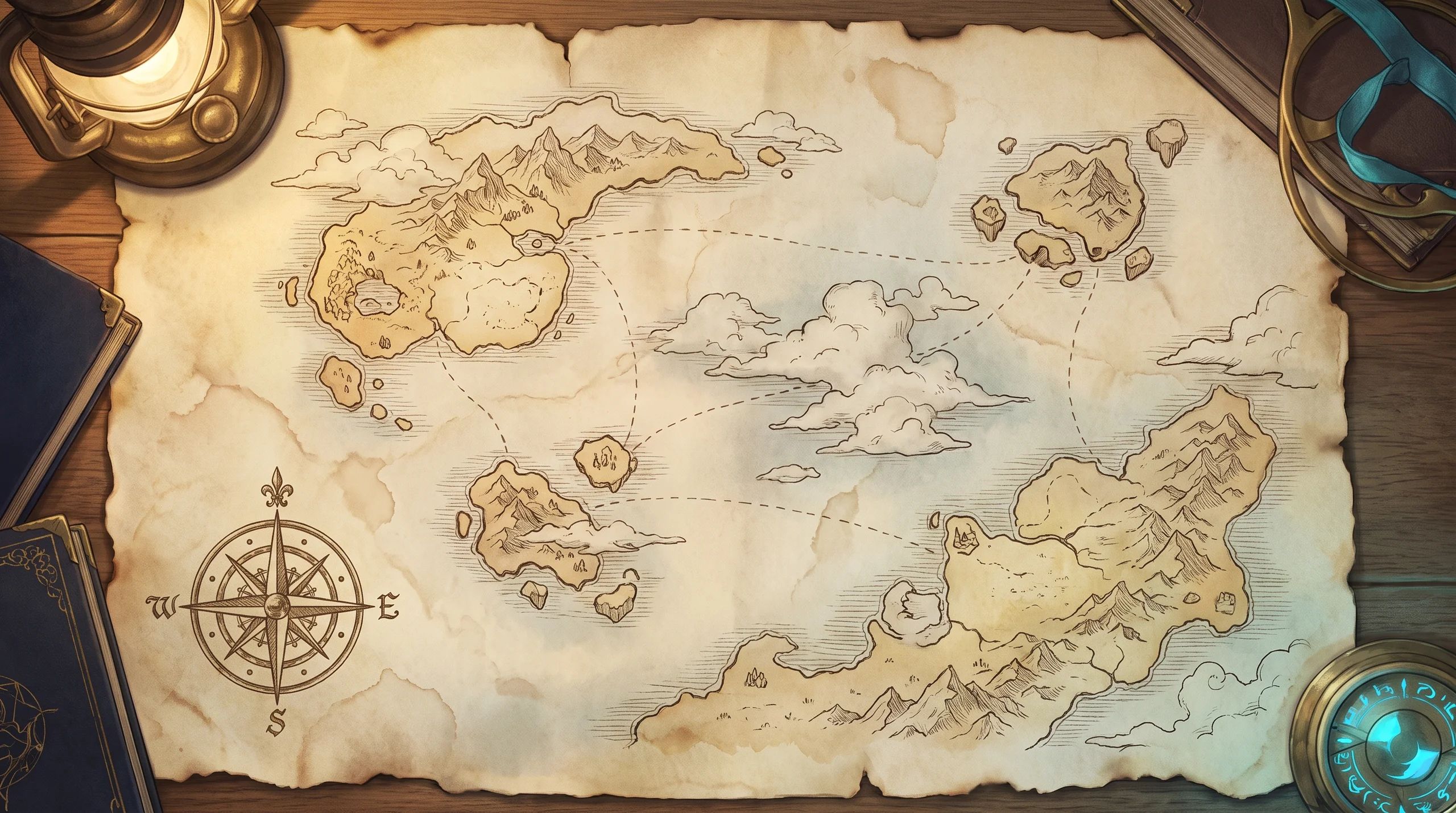 Sky map of the Cloudshore Expanse